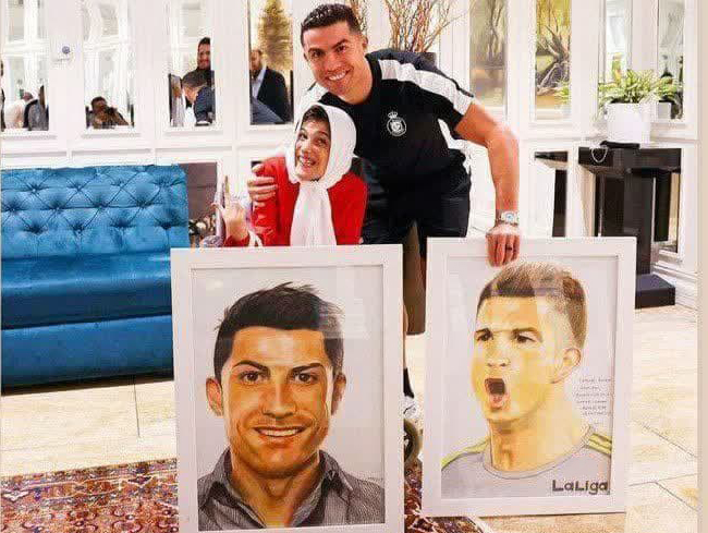 گزارش تصویری واکنش سلبریتی ها به دیدار فاطمه حمامی با رونالدو